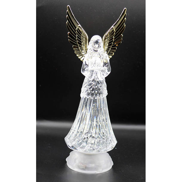 Brushed Metal Angel Wings Ornament 30